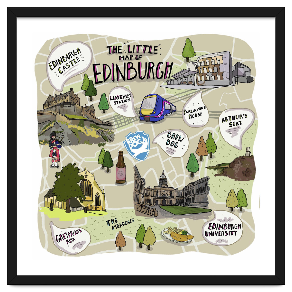 The Little Map of Edinburgh