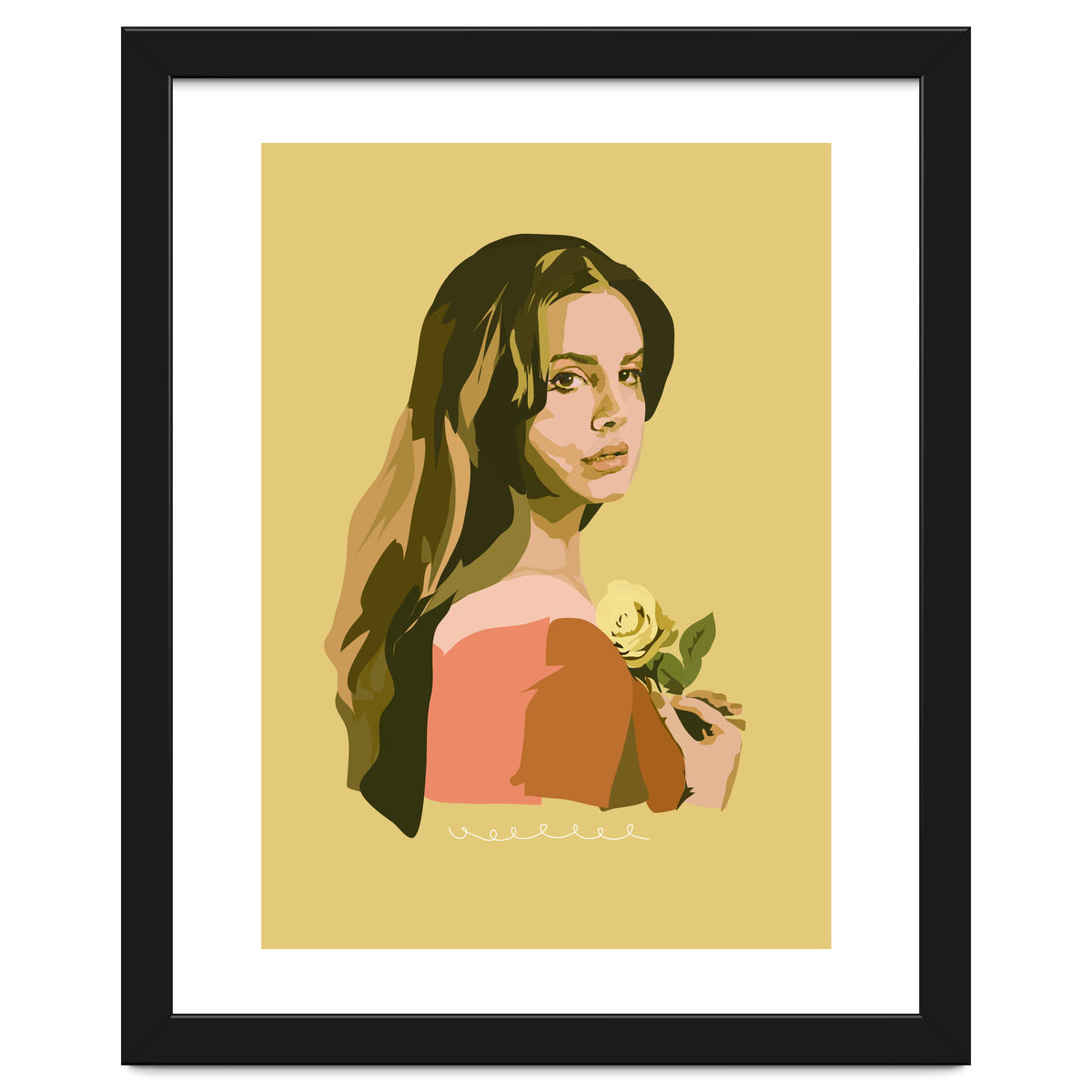 Lana Del Rey With Rose