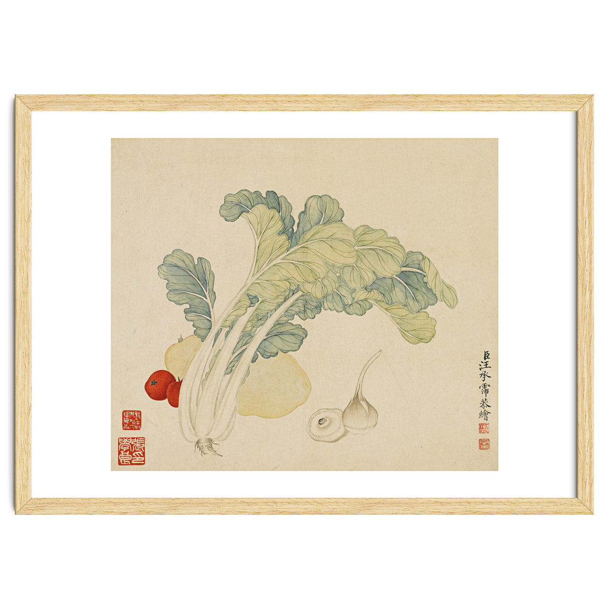 Wang Chengyu ~flowers, Vegetables, Chinese Cabbage, Potatoes, Garlic, Tomatoes, Vegetables