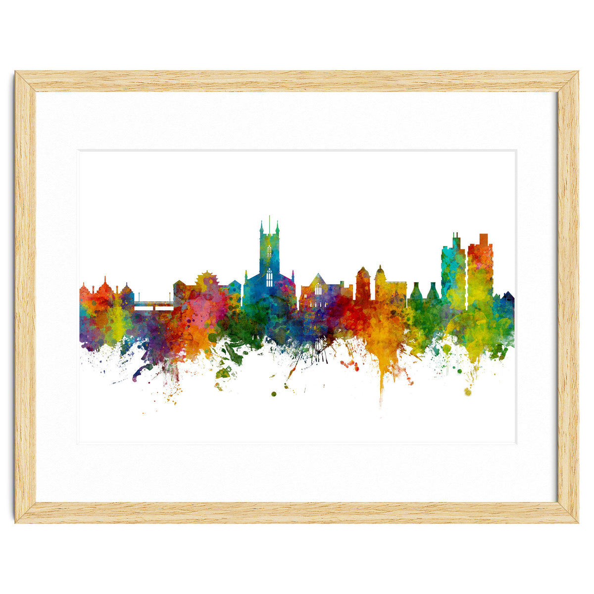 Stoke-on-Trent England Skyline