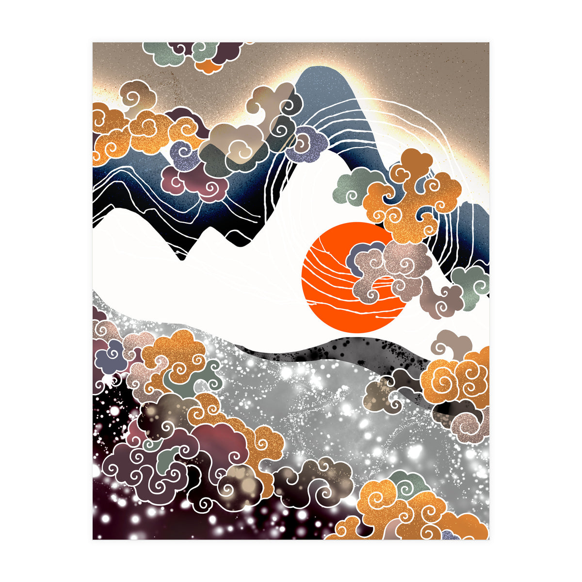 Sunset afterglow (Print Only)