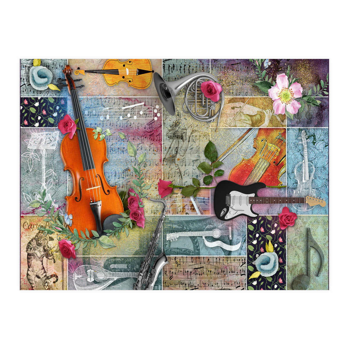 Musical Garden Collage (Print Only)