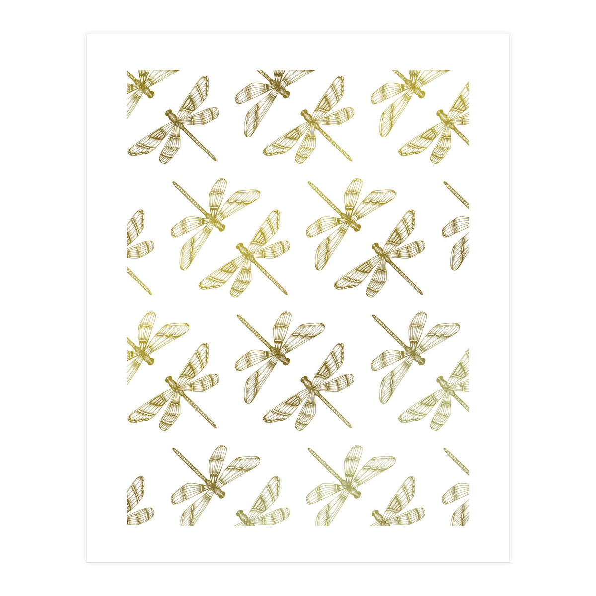 Golden Dragonflies (Print Only)