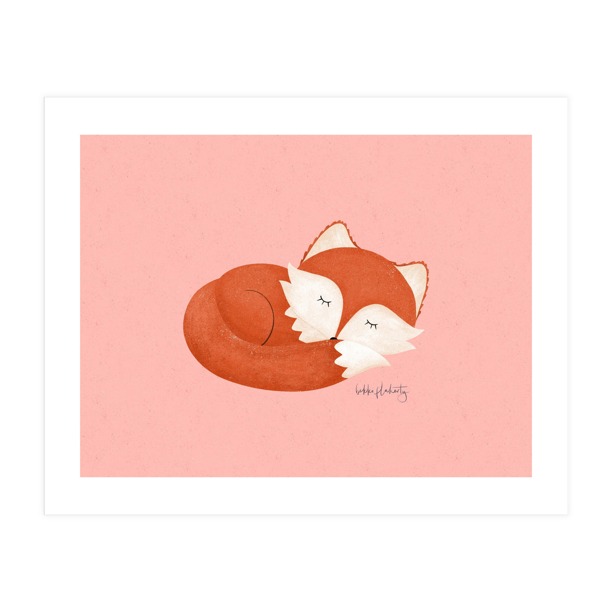 Sleepy Fox (Print Only)