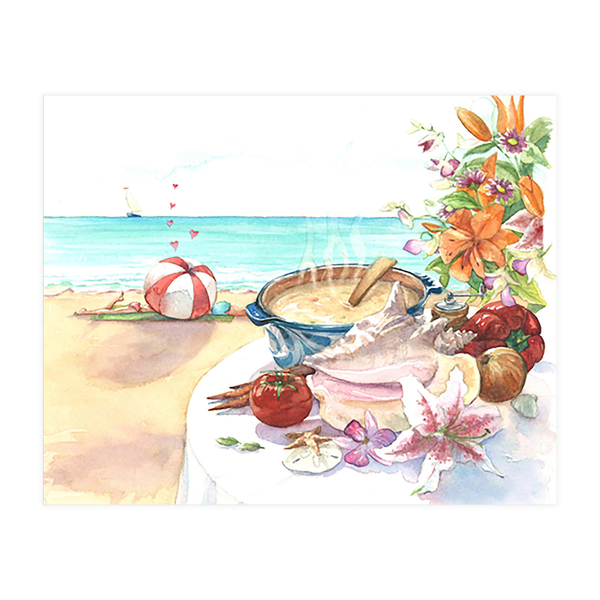 Beach Picnic  (Print Only)