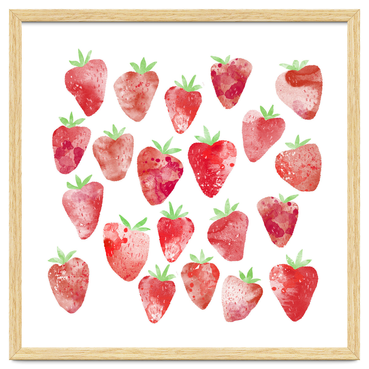 Strawberries Watercolor