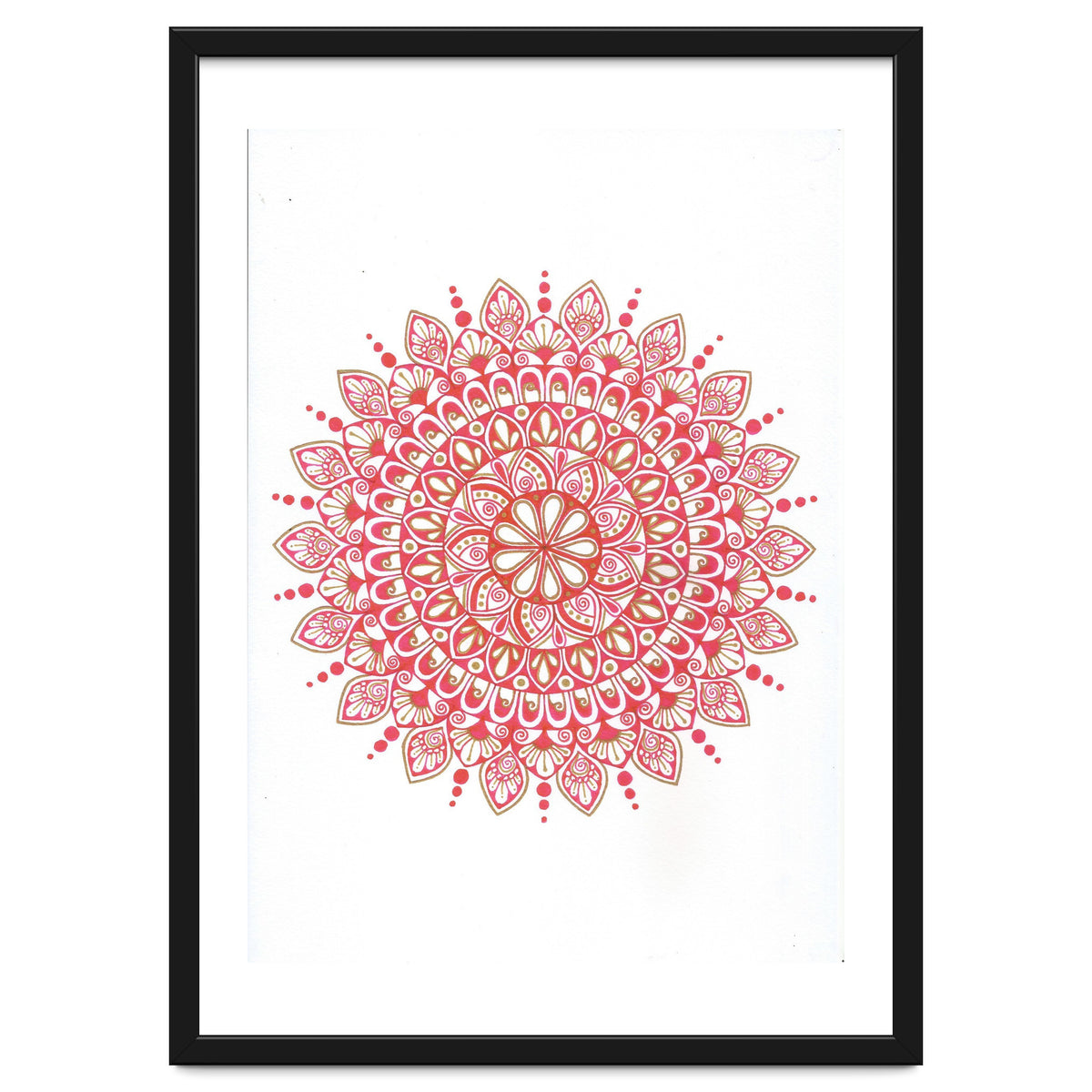 Red & Gold Mandala 2