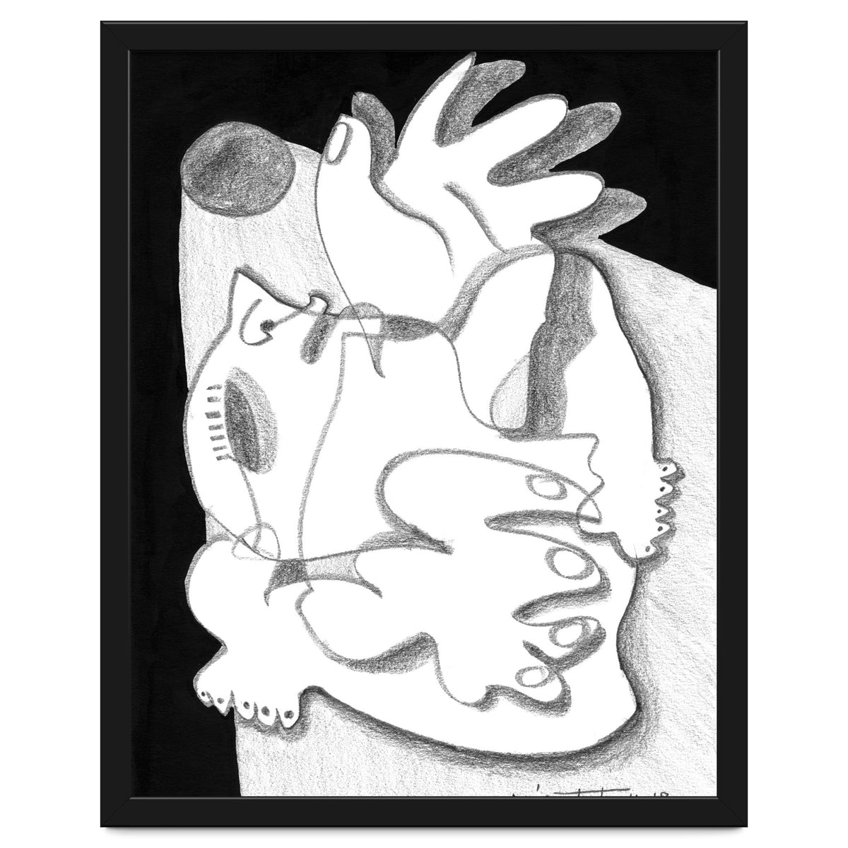 Dying in the Spotlight - b&w