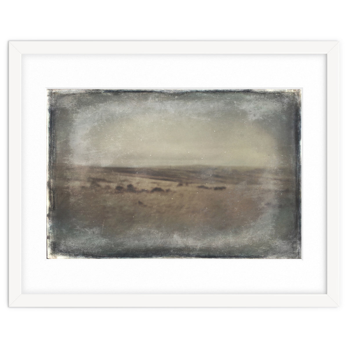 Bleak winter landscape of Saddleworth Moor