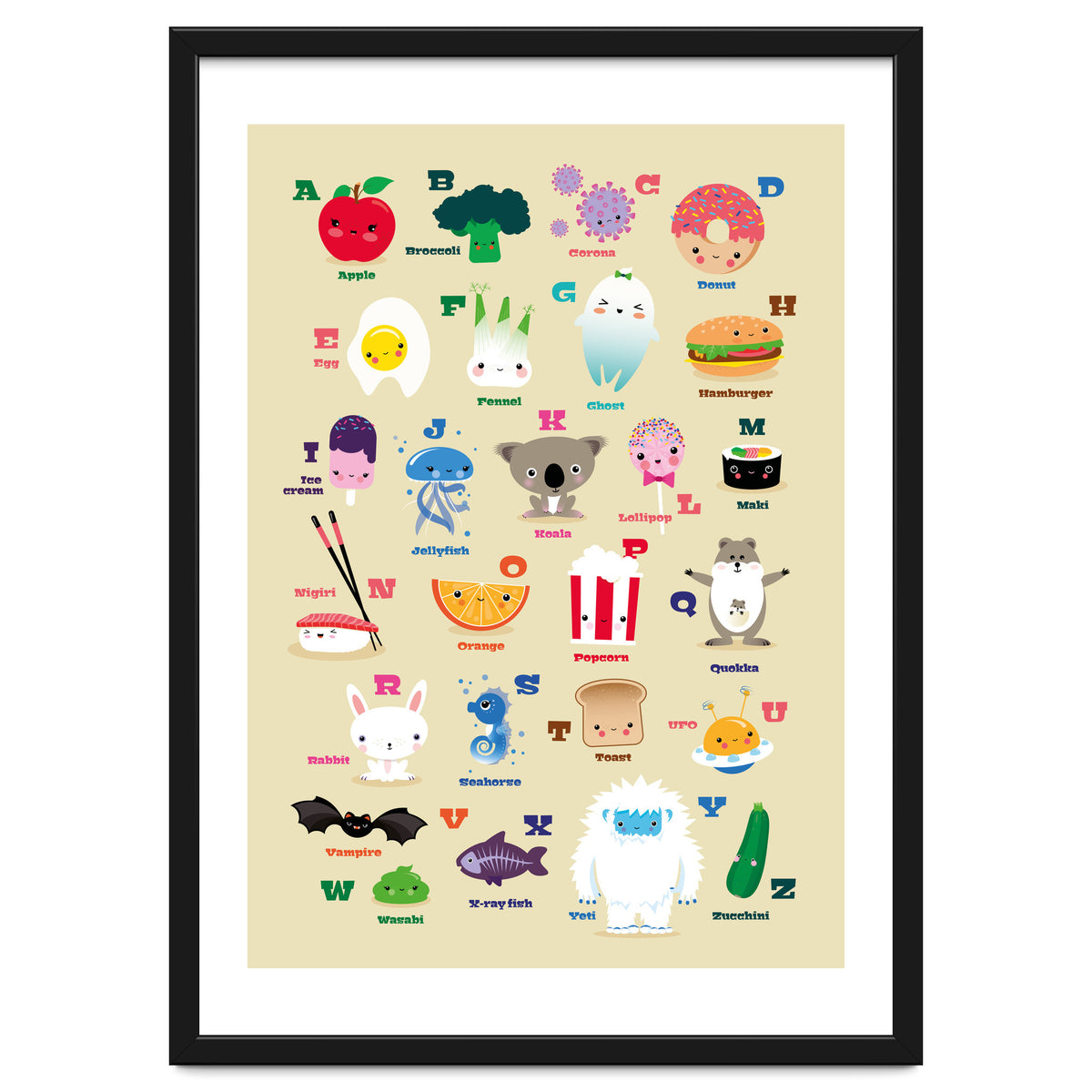 Nursery Kawaii Alphabet