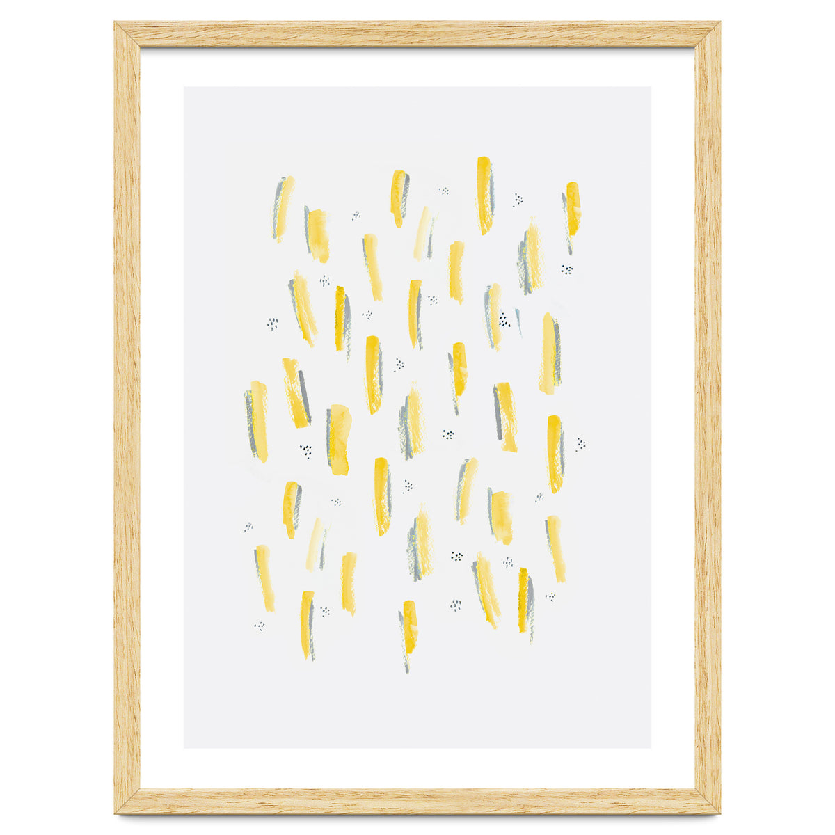 Brush Strokes Mustard