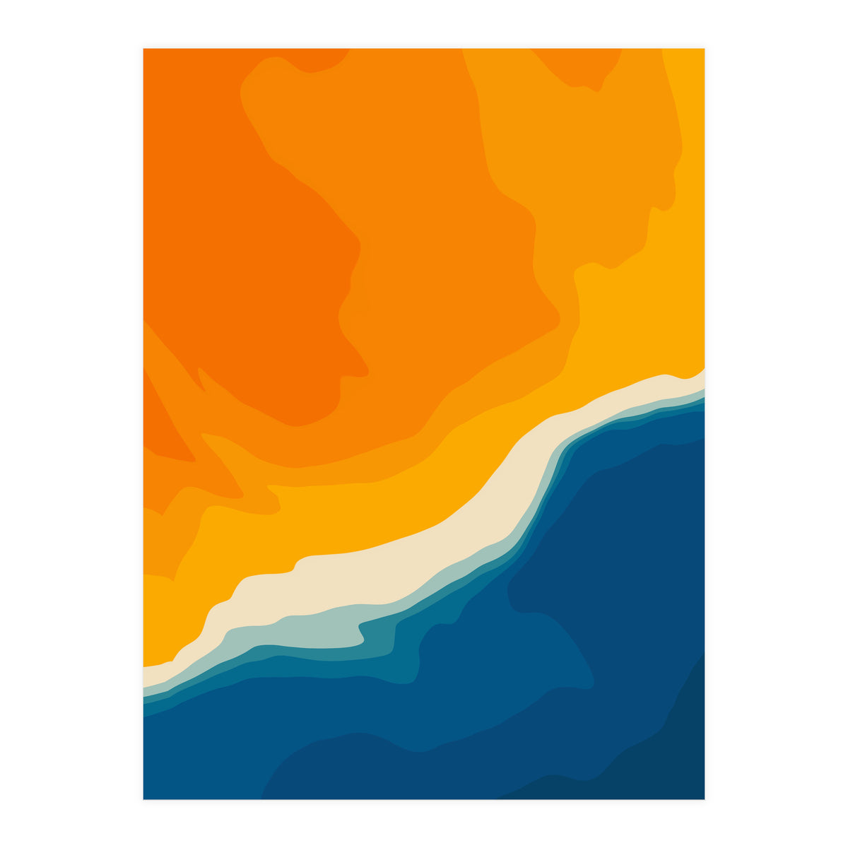 Seascape aerial view (Print Only)