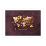 Word Map Gold Dark (Print Only) thumbnail