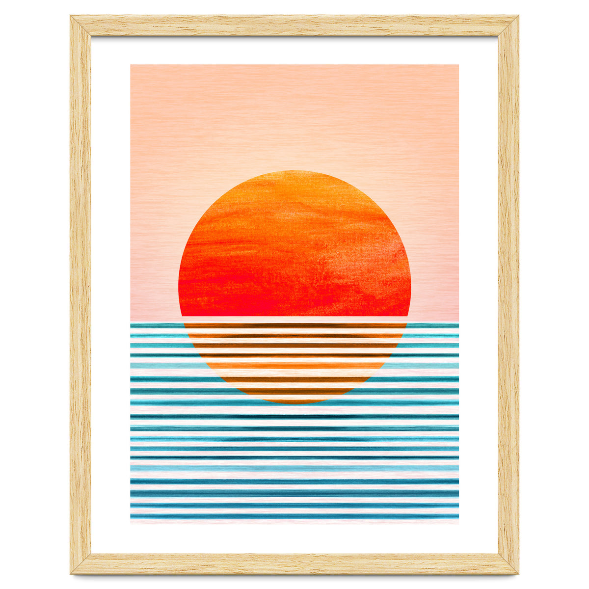 Geometric Minimalist Sunset