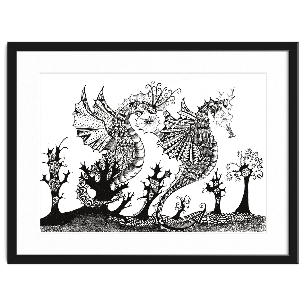 Seahorse Dragons Mystical Home