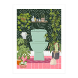Botanical Loo in Tropical Bathroom (Print Only) thumbnail