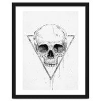 Skull In A Triangle (bw)