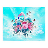 Floral Flamingo  (Print Only) thumbnail