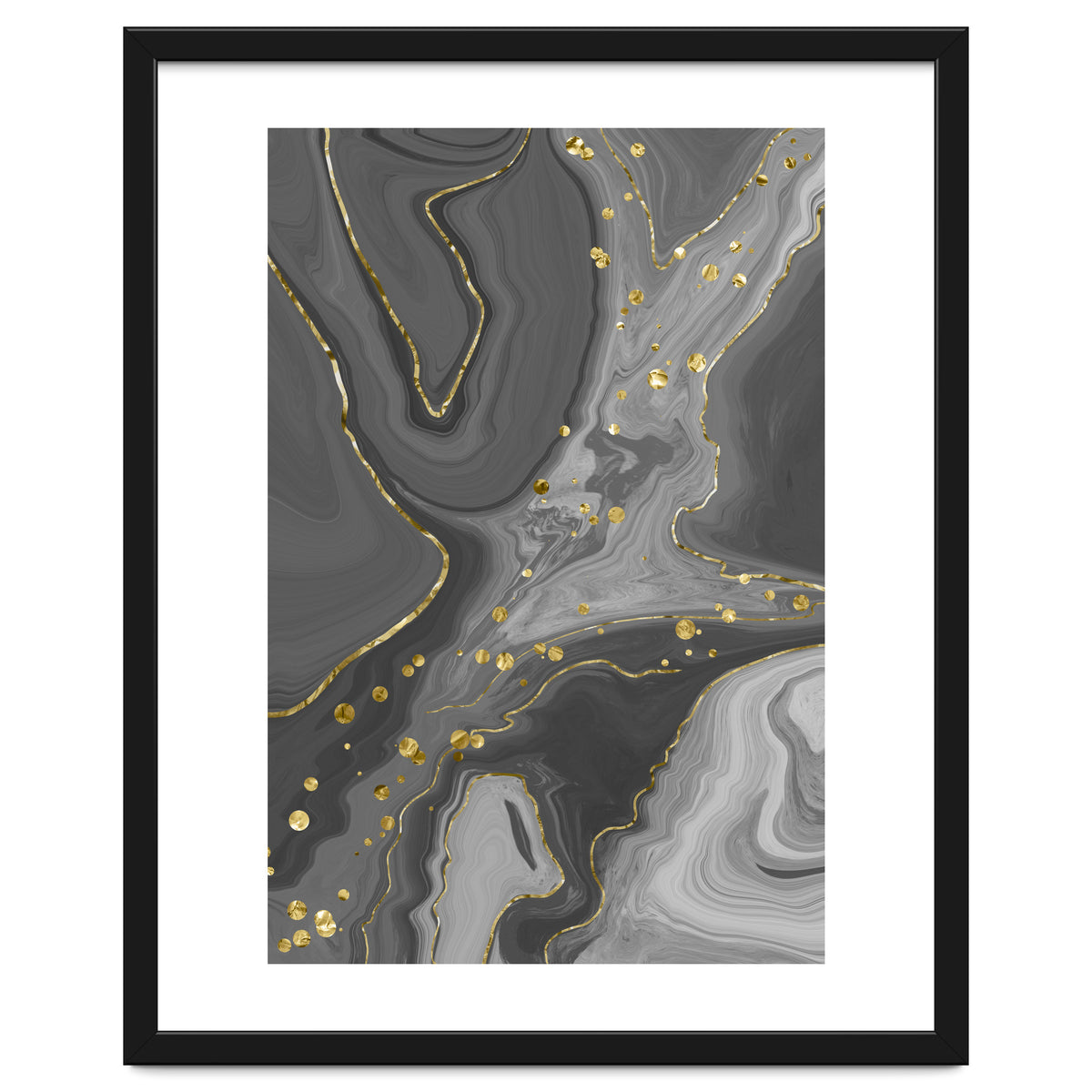 Liquid Marble No. 2 | black