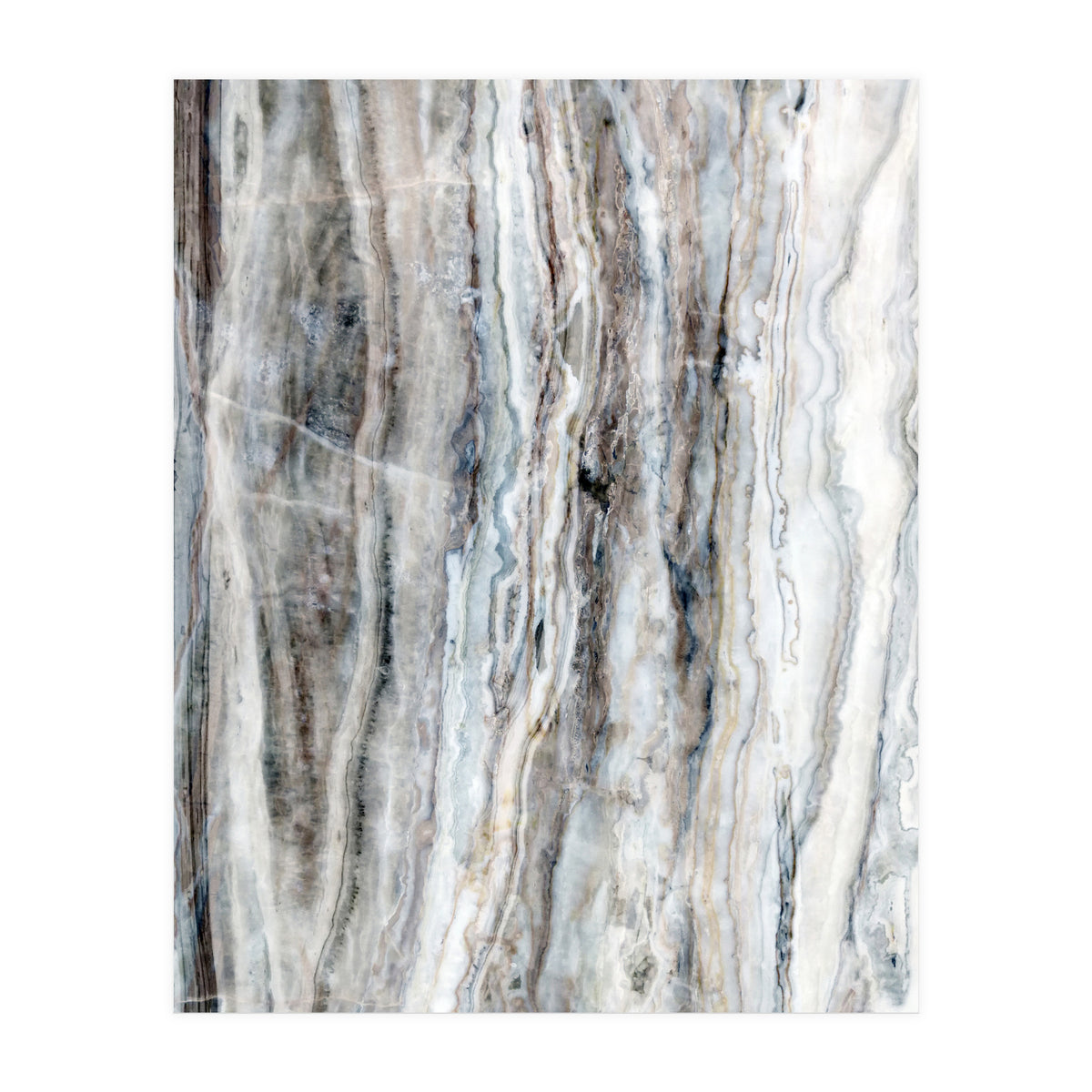 Marble Landscape I Blue and White (Print Only)