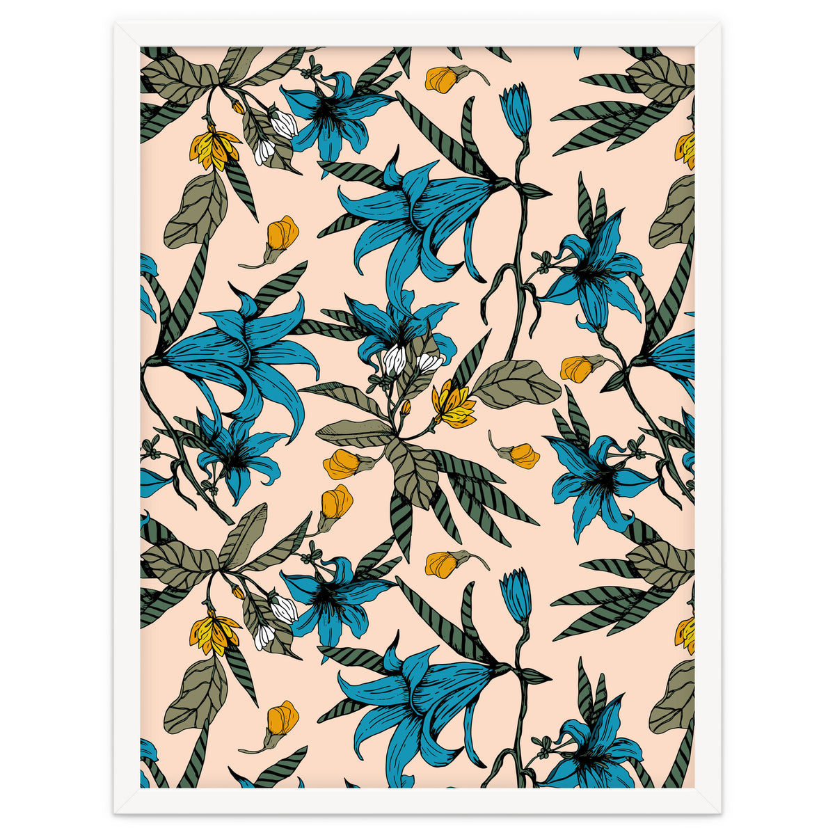 Blooming blossoms bluish I