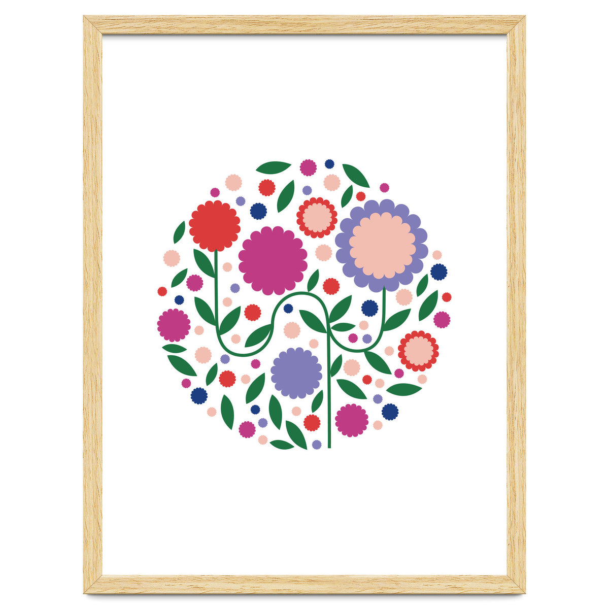 happy colorful flowers