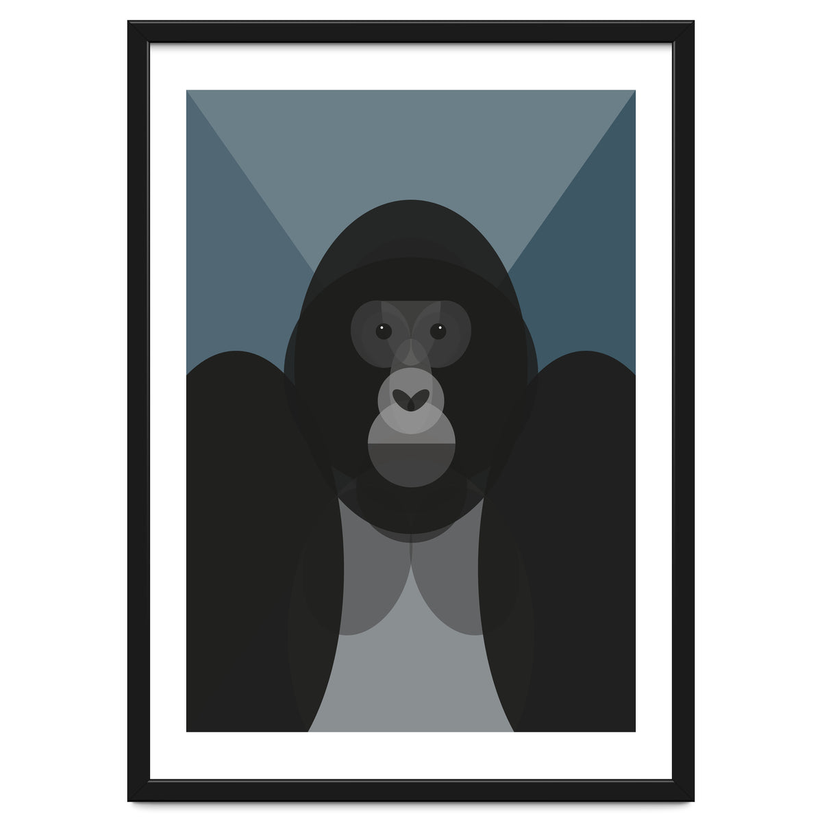 Mid Century Geometric Gorilla