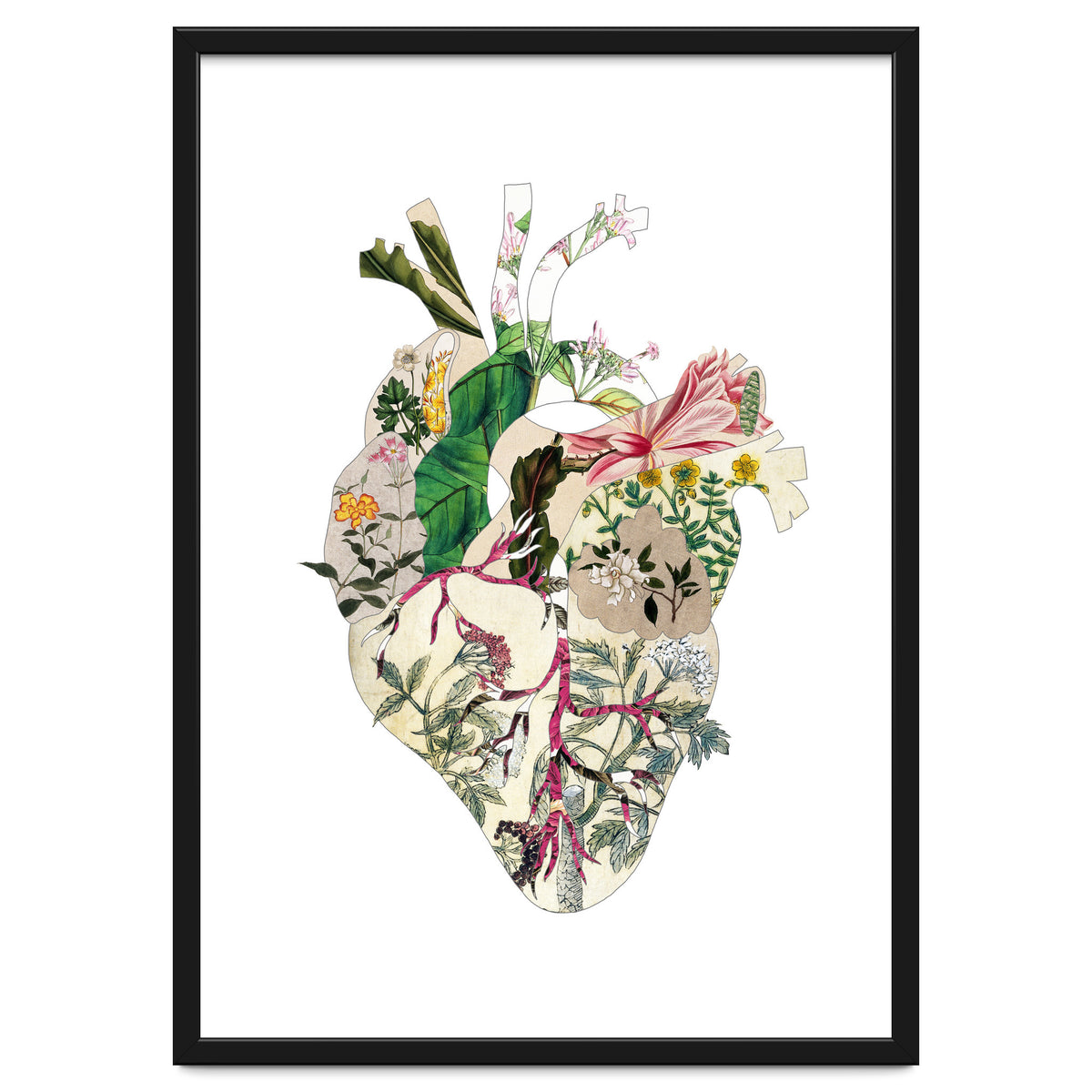 Vintage Botanical Heart