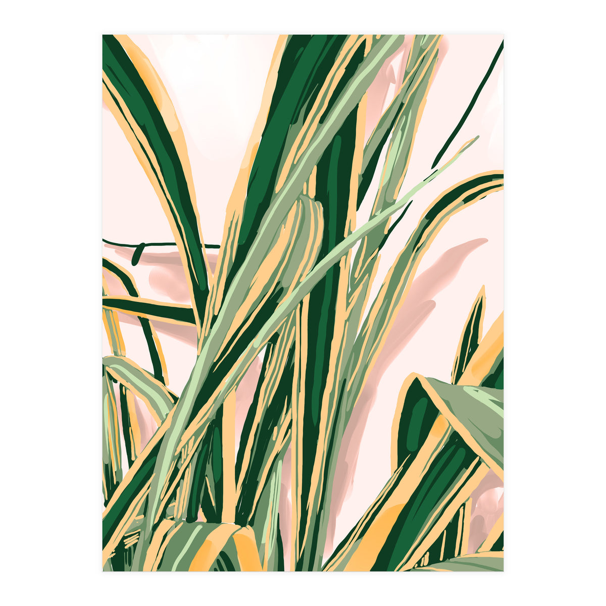 Blush Botanical Unfolding (Print Only)