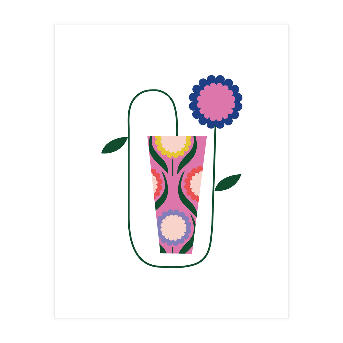 Strange Flower Rgb Cropped White (Print Only)