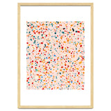 Blush Terrazzo | Pink Eclectic Speckles | Abstract Confetti Painting | Chic Bohemian Illustration thumbnail