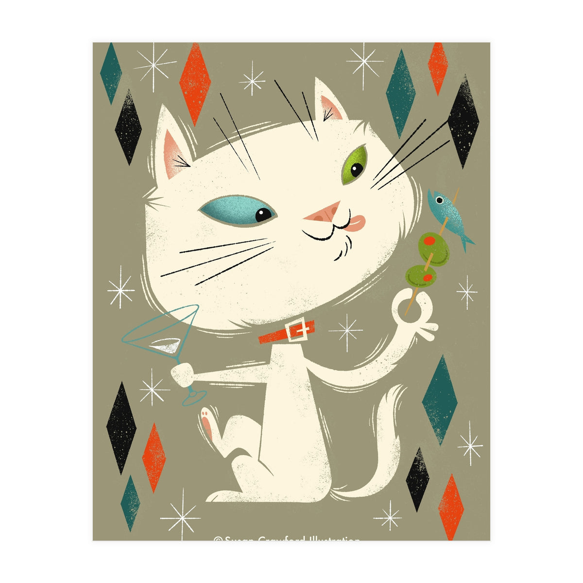 Cat A Tonic White (Print Only)