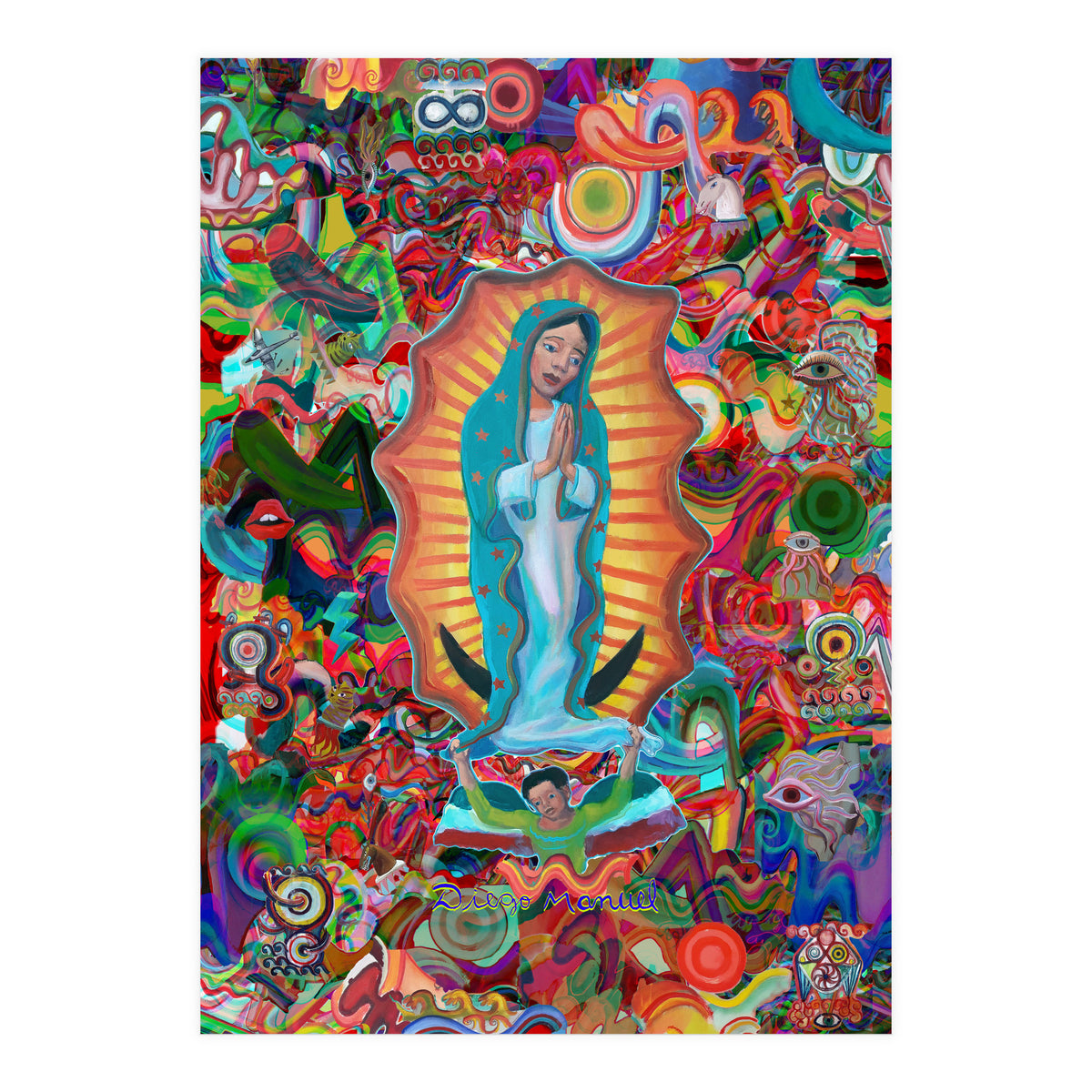 Virgen Y Graffiti 17 (Print Only)