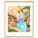 Keep Palm & Carry On Wall Art | Tropical Beach Bikini Fashion Travel Chai thumbnail