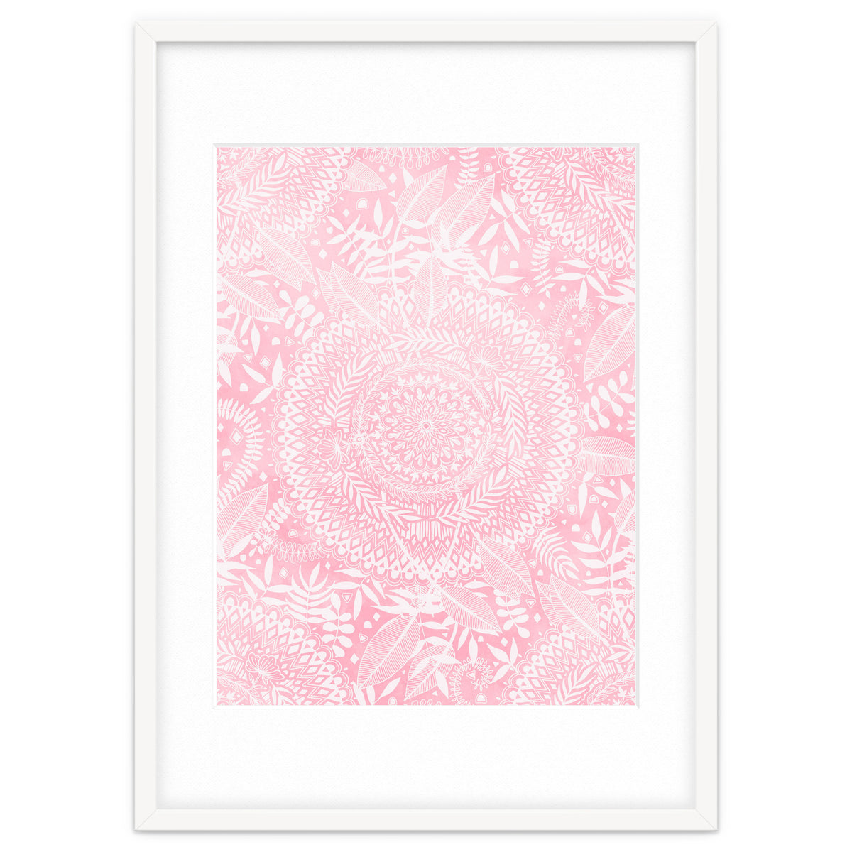 Medallion Pattern in Blush Pink
