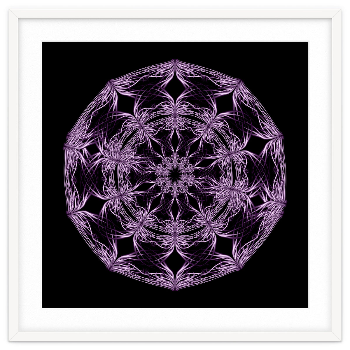 Mandala purple and black