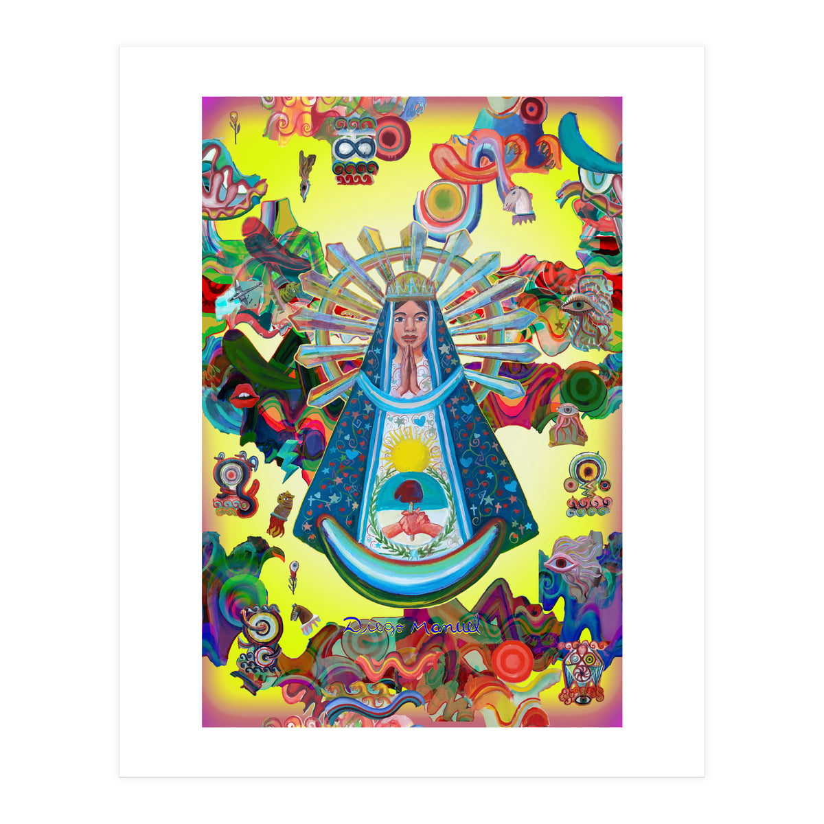 Virgen Y Graffiti 27 (Print Only)
