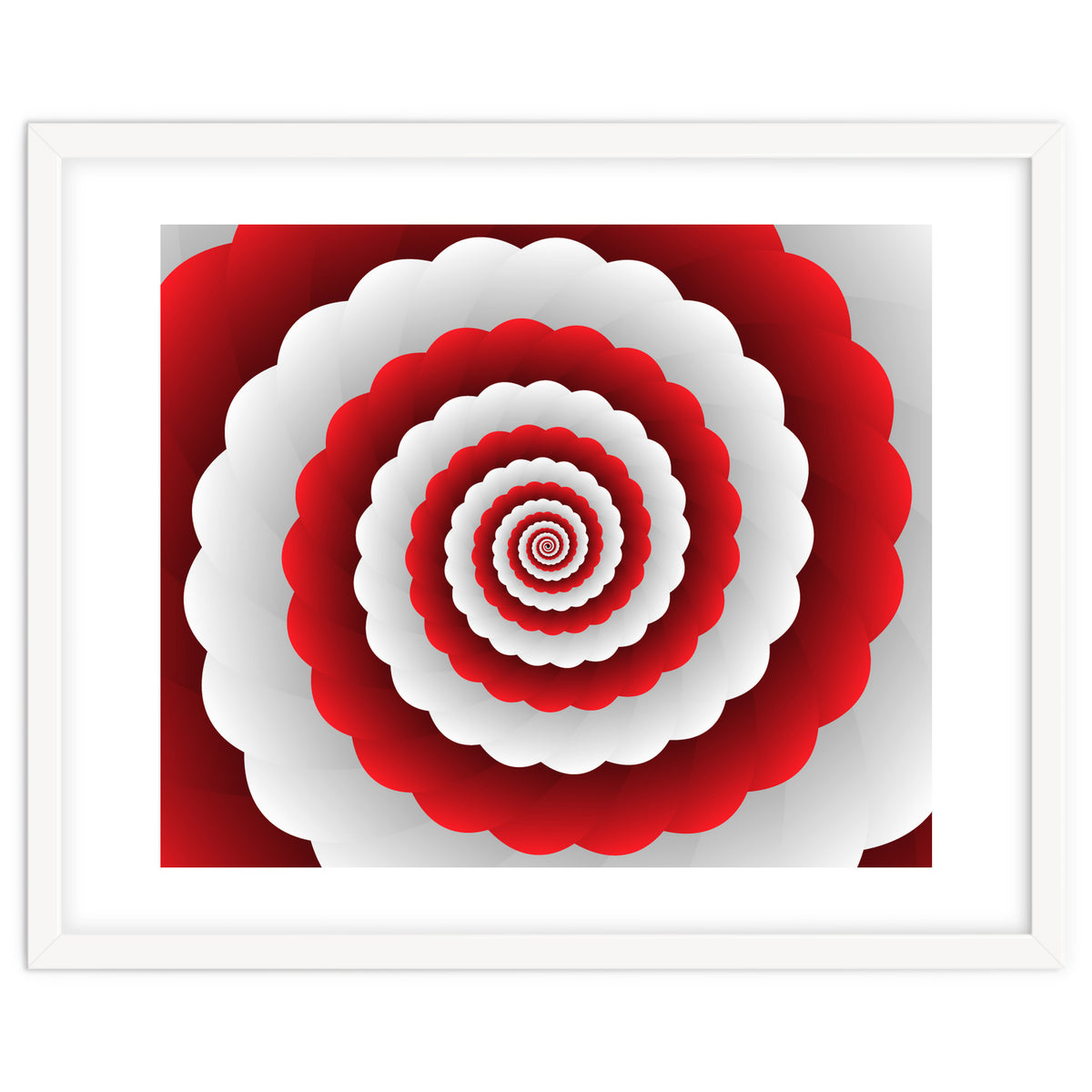 Red Modern Floral Interior Design