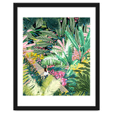 Bohemian Jungle, Tropical Botanical Nature Illustration, Forest Solo Travel Plants Painting thumbnail