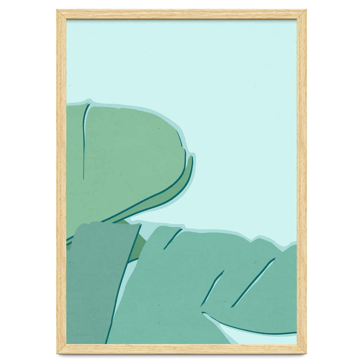 Abstract Banana Leaves Two - Greener Eden