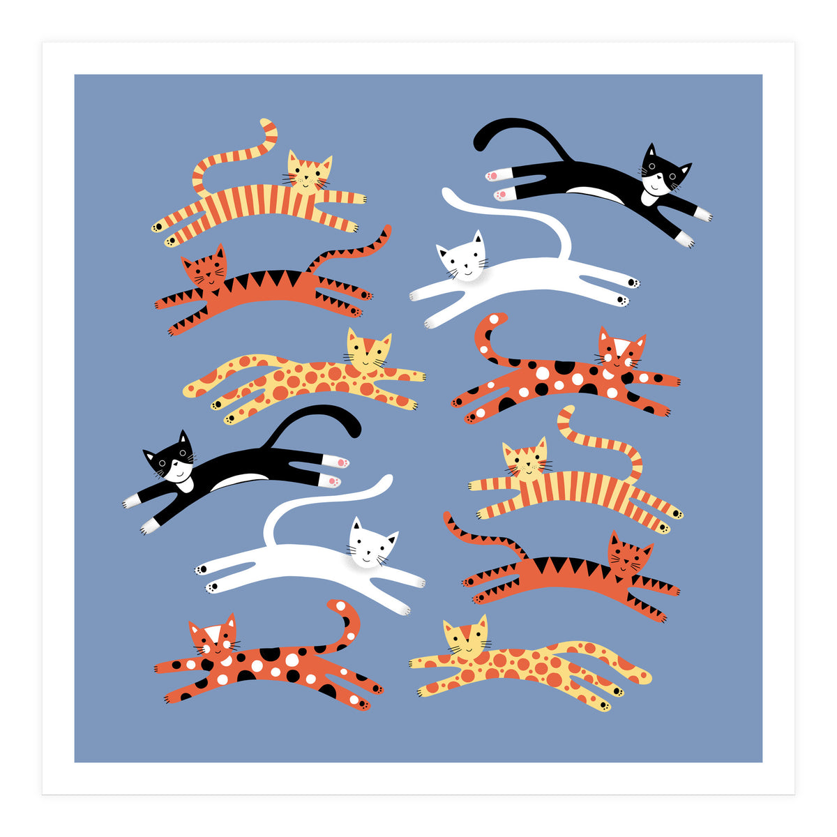 Cats Leaping (Print Only)