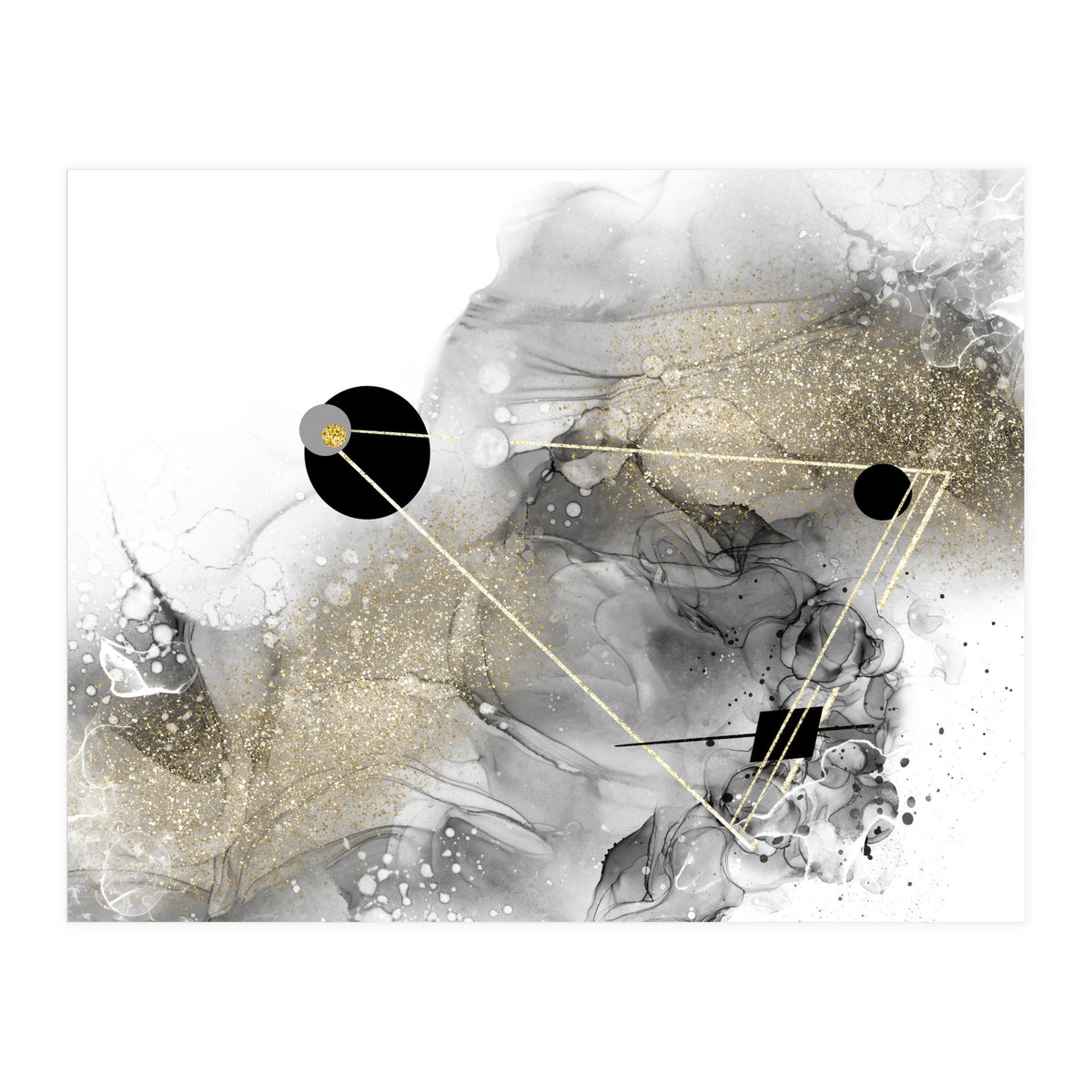 ALCOHOL INK Abstract galaxy (Print Only)