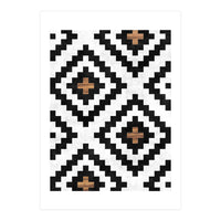 Urban Tribal Pattern No.16 - Aztec - Concrete and Wood (Print Only)