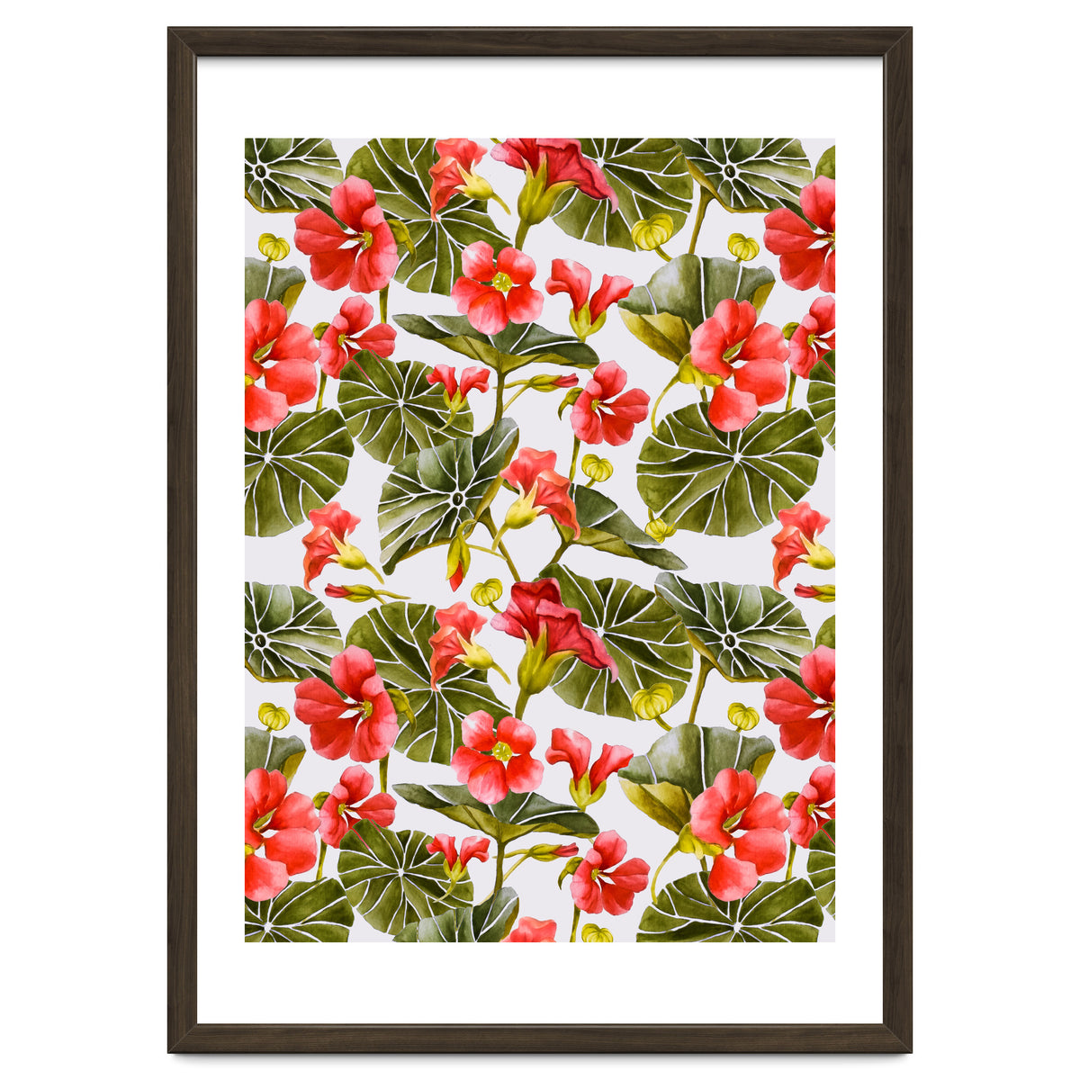 Nasturtiums watercolor 02