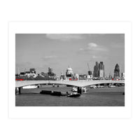 Red Buses London Thames (Print Only)