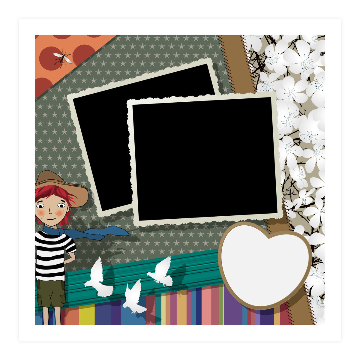 Vintage Photos Collage (Print Only)