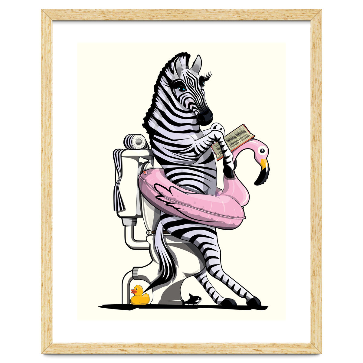 Zebra on the Toilet, Funny Bathroom Humour