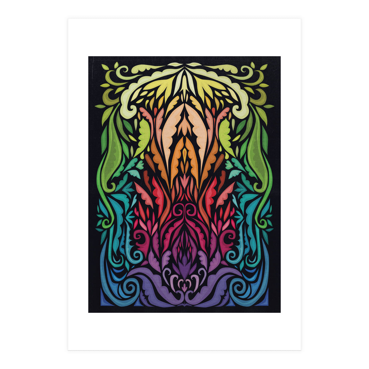 Art Noveau Rainbow (Print Only)