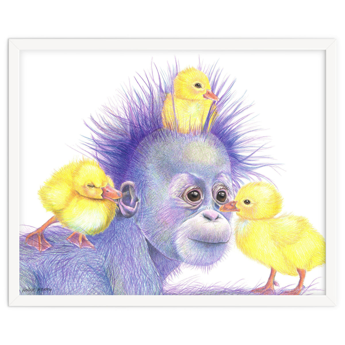 Purple Orangutan and Ducks