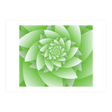 Abstract Green Floral Optical Illusions Art (Print Only) thumbnail